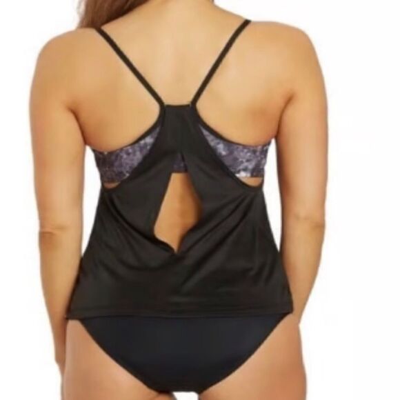 NWT Nike Earth Dye Layered Swim Tankini XL - Picture 3 of 7